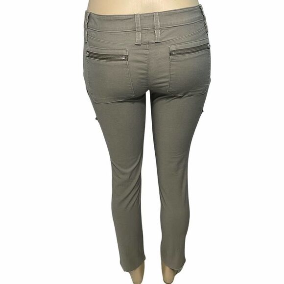 Joie Park Skinny Zippered Utility Pants Green 0 - Picture 4 of 16